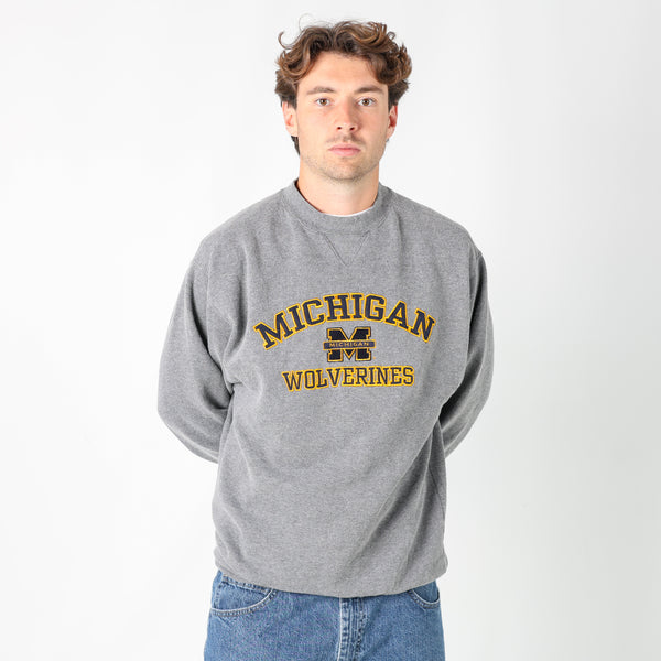 Grey y2ks Michigan Wolverines Sweatshirt (M)